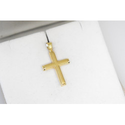 Χρυσός Ανδρικός σταυρός με αλυσίδα 14 Καρατίων