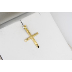 Χρυσός Ανδρικός σταυρός με αλυσίδα 14 Καρατίων