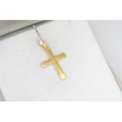Χρυσός Ανδρικός σταυρός με αλυσίδα 14 Καρατίων