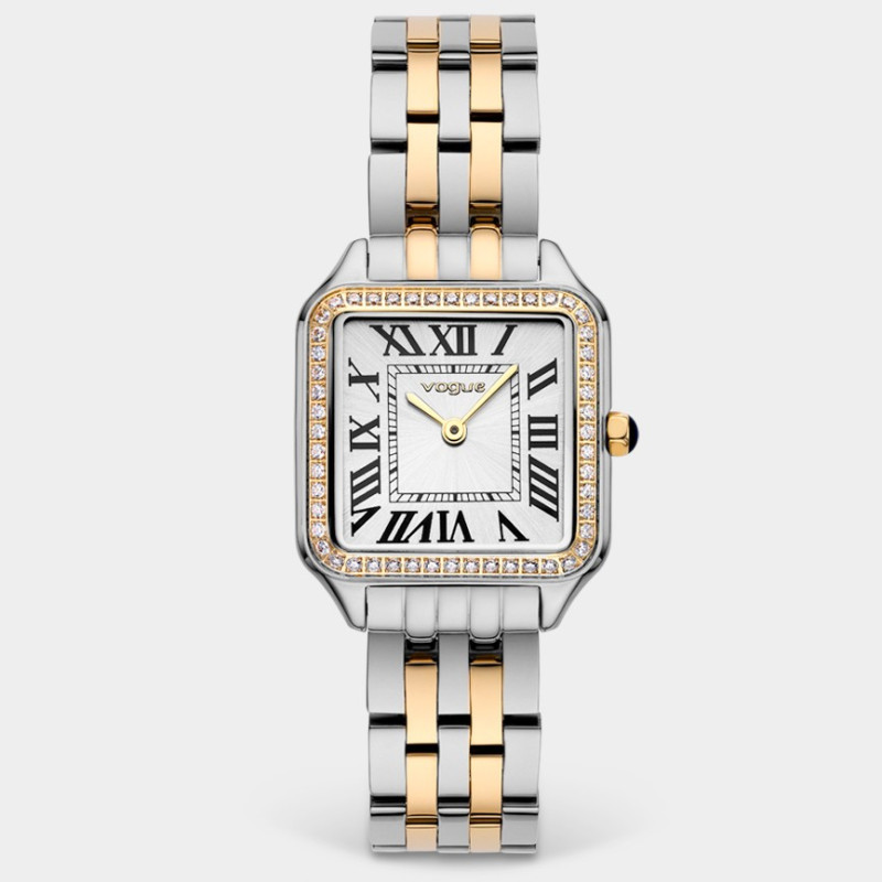 Vogue Victoria ρολόι με δίχρωμο χρυσό-ασημί μπρασελέ 2020615261
