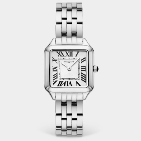 Vogue Victoria ρολόι με ατσάλινο μπρασελέ και λευκό καντράν 2020615381