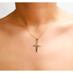 Χρυσός γυναικείος σταυρός 14 Καρατίων