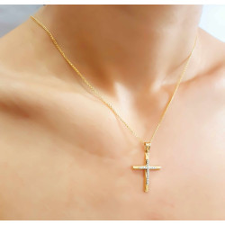 Χρυσός γυναικείος σταυρός 14 Καρατίων
