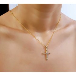 Χρυσός γυναικείος σταυρός 14 Καρατίων