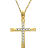 Χρυσός γυναικείος σταυρός 14 Καρατίων