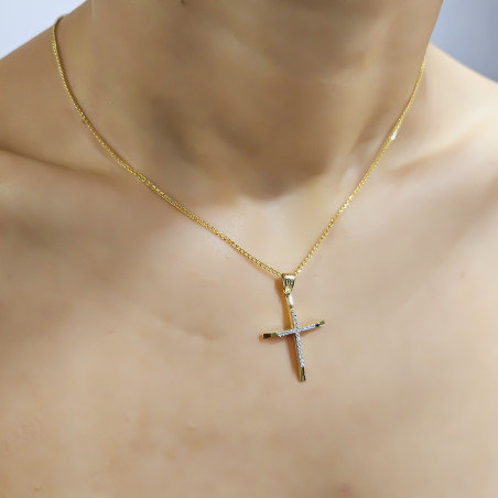 Χρυσός γυναικείος σταυρός 14 Καρατίων