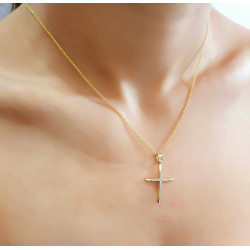 Χρυσός γυναικείος σταυρός 14 Καρατίων