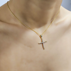 Χρυσός γυναικείος σταυρός 14 Καρατίων