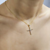 Χρυσός γυναικείος σταυρός 14 Καρατίων
