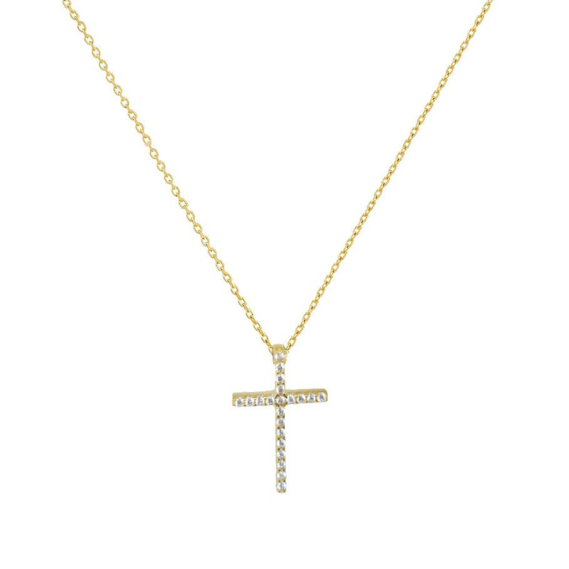 Κολιέ Χρυσό 9 καρατίων σταυρουδάκι