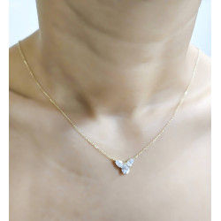 Κολιέ χρυσό 9 καρατίων Με Τρεις Σταγόνες