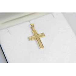 Χρυσός Ανδρικός σταυρός με αλυσίδα 14 Καρατίων