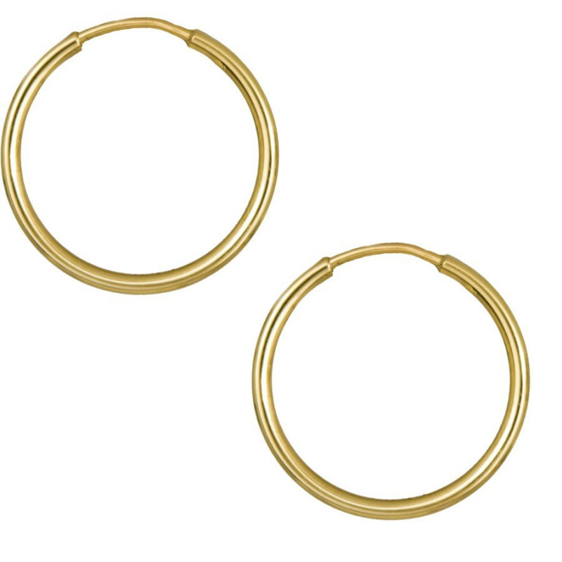 Σκουλαρίκια Κρίκοι από Χρυσό 14 Καρατίων
