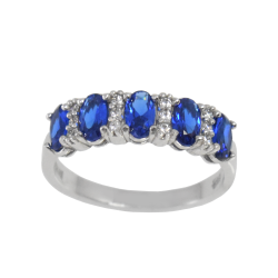 Δαχτυλίδι από Λευκόχρυσο 14 καρατίων