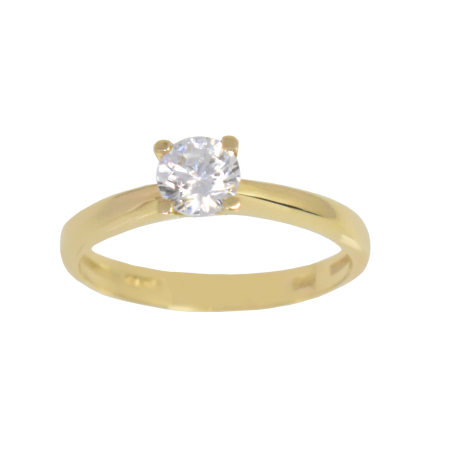 Μονόπετρο από χρυσό 14 καρατίων