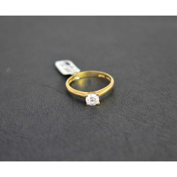 Μονόπετρο από χρυσό 14 καρατίων