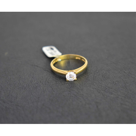 Μονόπετρο από χρυσό 14 καρατίων