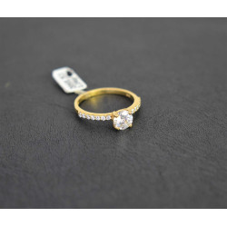 Μονόπετρο από χρυσό 14 καρατίων