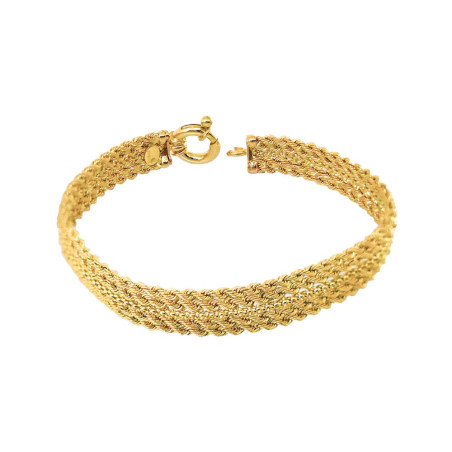 Βραχιόλι χειροπέδα χρυσό 14 καρατίων