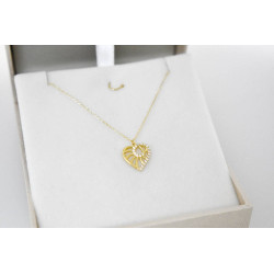 Κολιέ καρδιά Χρυσό 9 καρατίων
