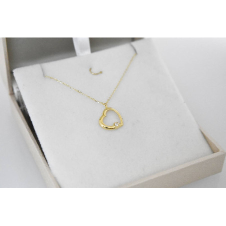 Κολιέ καρδιά Χρυσό 9 καρατίων