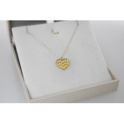 Κολιέ καρδιά Χρυσό 9 καρατίων