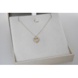 Κολιέ καρδιά Χρυσό 9 καρατίων
