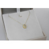 Κολιέ μονόπετρο Χρυσό 9 καρατίων