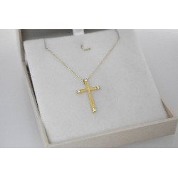 Κολιέ σταυρουδάκι Χρυσό 9 καρατίων