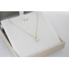 Κολιέ μονόπετρο Χρυσό 9 καρατίων