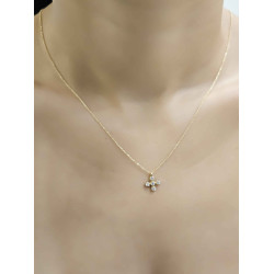 Κολιέ χρυσό 9 καρατίων σταυρουδάκι