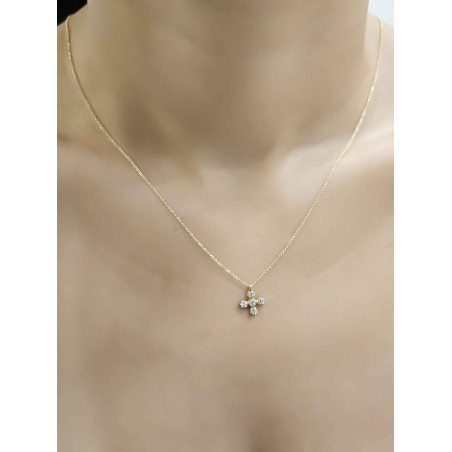 Κολιέ χρυσό 9 καρατίων σταυρουδάκι