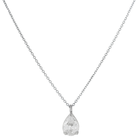 Κολιέ λευκόχρυσο 9 καρατίων