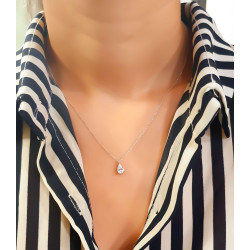 Κολιέ λευκόχρυσο 9 καρατίων