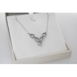 Κολιέ λευκόχρυσο 9 καρατίων