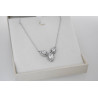 Κολιέ δάκρυ λευκόχρυσο 14 καρατίων