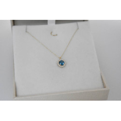 Κολιέ χρυσό 9 καρατίων ροζέτα