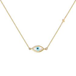 Κολιέ Χρυσό 9 καρατίων ματάκι