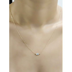 Κολιέ Χρυσό 9 καρατίων ματάκι