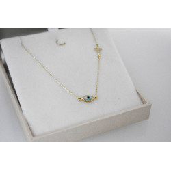 Κολιέ Χρυσό 9 καρατίων ματάκι