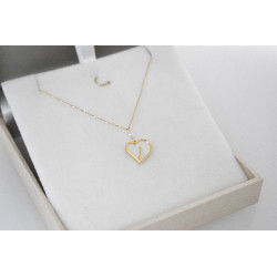 Κολιέ καρδιά Χρυσό 14 καρατίων