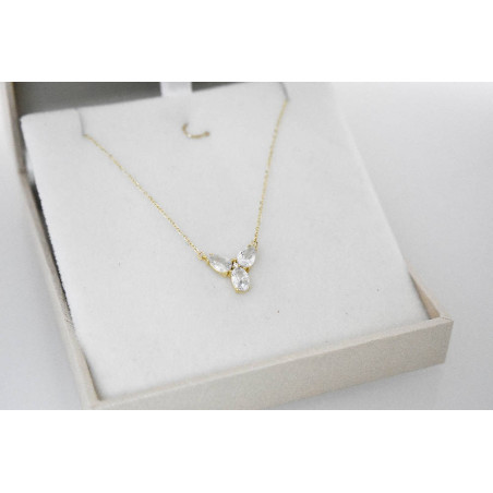 Κολιέ χρυσό 9 καρατίων Με Τρεις Σταγόνες