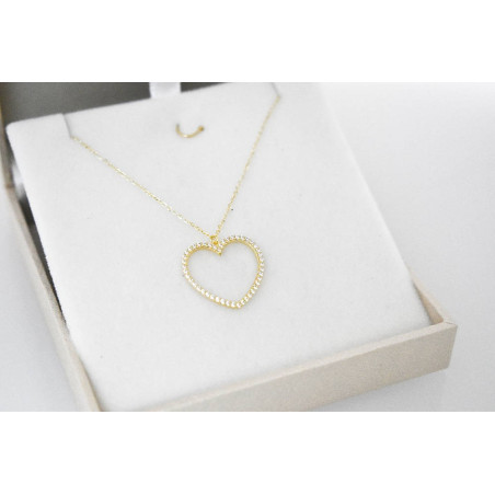 Κολιέ Ροζ Χρυσό 9 καρατίων καρδούλα