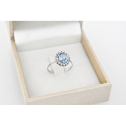 Δαχτυλίδι από λευκόχρυσο 9 καρατίων