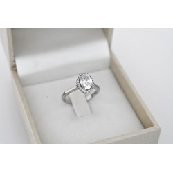 Δαχτυλίδι από λευκόχρυσο14 καρατίων