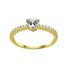 Μονόπετρο από Χρυσό 14 καρατίων