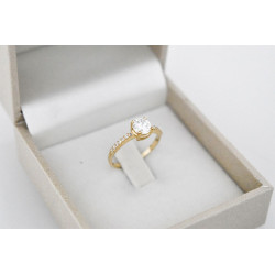 Μονόπετρο από Χρυσό 14 καρατίων