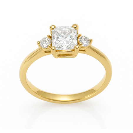 Μονόπετρο από Χρυσό 14 καρατίων