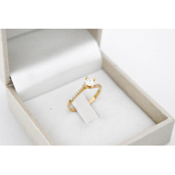 Μονόπετρο από Χρυσό 14 καρατίων