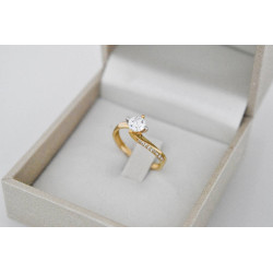 Μονόπετρο από Χρυσό 14 καρατίων